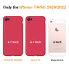 DTTO for iPhone SE Case 2020/2022, iPhone 7 8 Silicone Phone Case, [Romance Series] Shockproof Phone Case with Honeycomb Grid Cushion for Apple iPhone 7/8/SE 2020/2022, 4.7 inch, Navy Blue