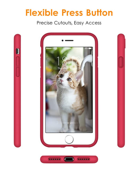 DTTO for iPhone SE Case 2020/2022, iPhone 7 8 Silicone Phone Case, [Romance Series] Shockproof Phone Case with Honeycomb Grid Cushion for Apple iPhone 7/8/SE 2020/2022, 4.7 inch, Navy Blue