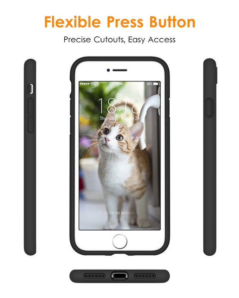 DTTO for iPhone SE Case 2020/2022, iPhone 7 8 Silicone Phone Case, [Romance Series] Shockproof Phone Case with Honeycomb Grid Cushion for Apple iPhone 7/8/SE 2020/2022, 4.7 inch, Navy Blue