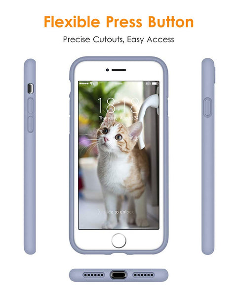 DTTO for iPhone SE Case 2020/2022, iPhone 7 8 Silicone Phone Case, [Romance Series] Shockproof Phone Case with Honeycomb Grid Cushion for Apple iPhone 7/8/SE 2020/2022, 4.7 inch, Navy Blue