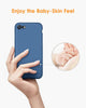 DTTO for iPhone SE Case 2020/2022, iPhone 7 8 Silicone Phone Case, [Romance Series] Shockproof Phone Case with Honeycomb Grid Cushion for Apple iPhone 7/8/SE 2020/2022, 4.7 inch, Navy Blue