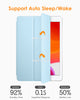 DTTO iPad 9th/ 8th/ 7th Generation 10.2 Case, Lightweight Soft TPU Back for iPad 10.2 Inch (2021/2020/2019) [Auto Wake/Sleep + Trifold Stand] - Rose Gold