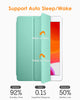 DTTO iPad 9th/ 8th/ 7th Generation 10.2 Case, Lightweight Soft TPU Back for iPad 10.2 Inch (2021/2020/2019) [Auto Wake/Sleep + Trifold Stand] - Rose Gold