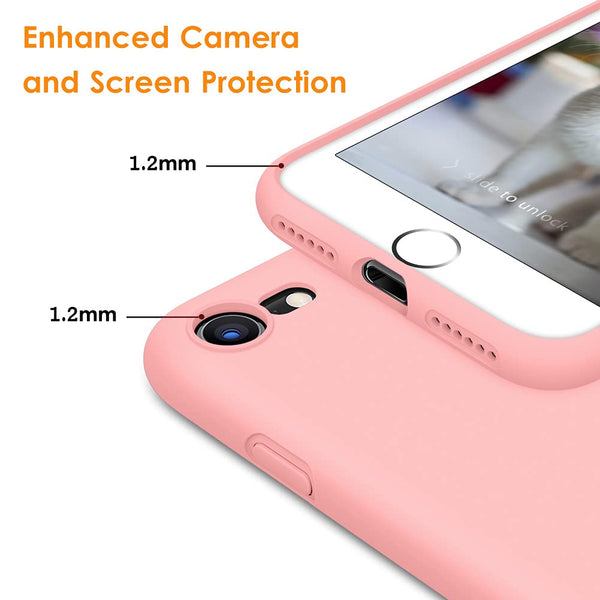 DTTO for iPhone SE Case 2020/2022, iPhone 7 8 Silicone Phone Case, [Romance Series] Shockproof Phone Case with Honeycomb Grid Cushion for Apple iPhone 7/8/SE 2020/2022, 4.7 inch, Navy Blue