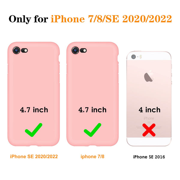 DTTO for iPhone SE Case 2020/2022, iPhone 7 8 Silicone Phone Case, [Romance Series] Shockproof Phone Case with Honeycomb Grid Cushion for Apple iPhone 7/8/SE 2020/2022, 4.7 inch, Navy Blue