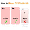 DTTO for iPhone SE Case 2020/2022, iPhone 7 8 Silicone Phone Case, [Romance Series] Shockproof Phone Case with Honeycomb Grid Cushion for Apple iPhone 7/8/SE 2020/2022, 4.7 inch, Navy Blue