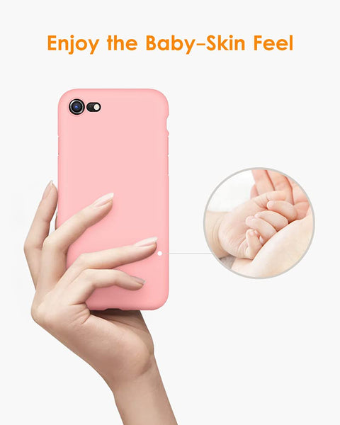 DTTO for iPhone SE Case 2020/2022, iPhone 7 8 Silicone Phone Case, [Romance Series] Shockproof Phone Case with Honeycomb Grid Cushion for Apple iPhone 7/8/SE 2020/2022, 4.7 inch, Navy Blue