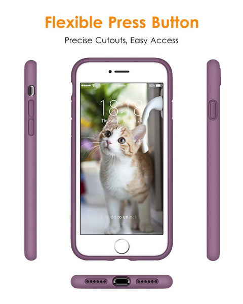 DTTO for iPhone SE Case 2020/2022, iPhone 7 8 Silicone Phone Case, [Romance Series] Shockproof Phone Case with Honeycomb Grid Cushion for Apple iPhone 7/8/SE 2020/2022, 4.7 inch, Navy Blue