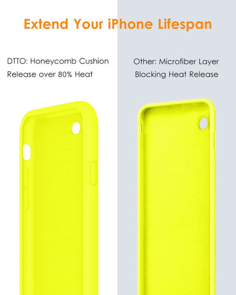 DTTO for iPhone SE Case 2020/2022, iPhone 7 8 Silicone Phone Case, [Romance Series] Shockproof Phone Case with Honeycomb Grid Cushion for Apple iPhone 7/8/SE 2020/2022, 4.7 inch, Navy Blue