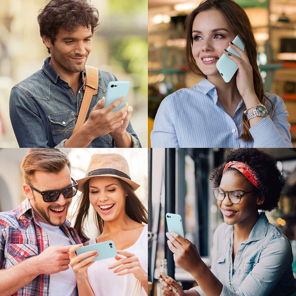 DTTO for iPhone SE Case 2020/2022, iPhone 7 8 Silicone Phone Case, [Romance Series] Shockproof Phone Case with Honeycomb Grid Cushion for Apple iPhone 7/8/SE 2020/2022, 4.7 inch, Navy Blue