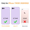 DTTO for iPhone SE Case 2020/2022, iPhone 7 8 Silicone Phone Case, [Romance Series] Shockproof Phone Case with Honeycomb Grid Cushion for Apple iPhone 7/8/SE 2020/2022, 4.7 inch, Navy Blue