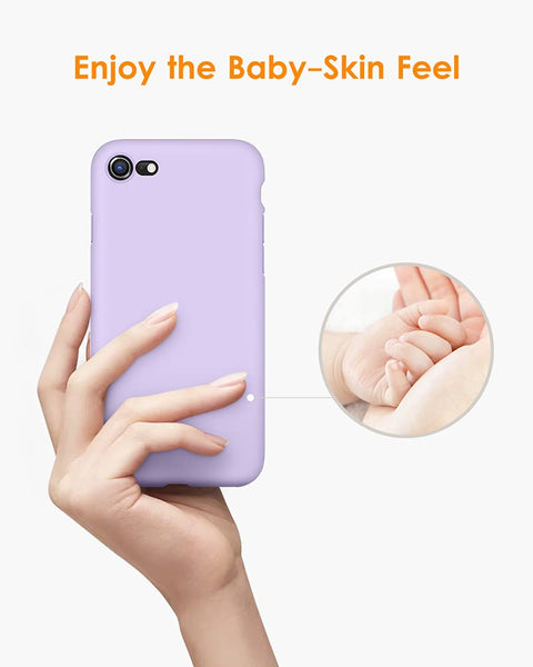 DTTO for iPhone SE Case 2020/2022, iPhone 7 8 Silicone Phone Case, [Romance Series] Shockproof Phone Case with Honeycomb Grid Cushion for Apple iPhone 7/8/SE 2020/2022, 4.7 inch, Navy Blue