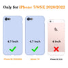 DTTO for iPhone SE Case 2020/2022, iPhone 7 8 Silicone Phone Case, [Romance Series] Shockproof Phone Case with Honeycomb Grid Cushion for Apple iPhone 7/8/SE 2020/2022, 4.7 inch, Navy Blue