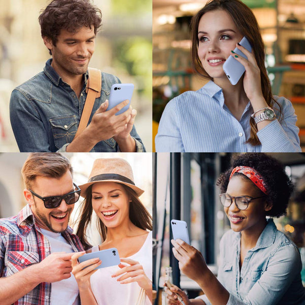 DTTO for iPhone SE Case 2020/2022, iPhone 7 8 Silicone Phone Case, [Romance Series] Shockproof Phone Case with Honeycomb Grid Cushion for Apple iPhone 7/8/SE 2020/2022, 4.7 inch, Navy Blue