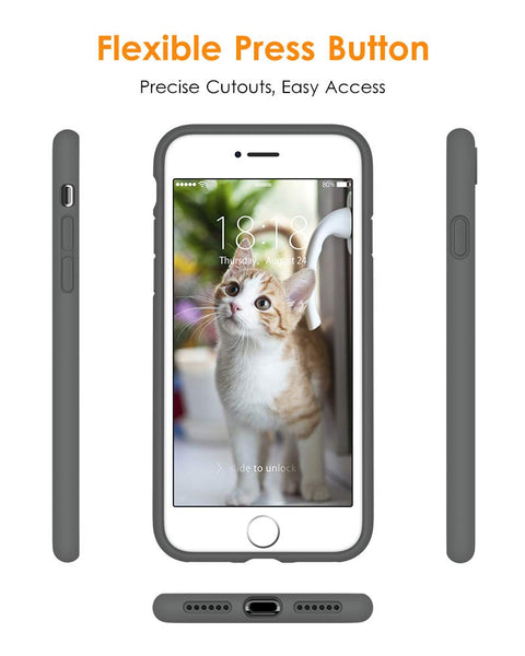 DTTO for iPhone SE Case 2020/2022, iPhone 7 8 Silicone Phone Case, [Romance Series] Shockproof Phone Case with Honeycomb Grid Cushion for Apple iPhone 7/8/SE 2020/2022, 4.7 inch, Navy Blue