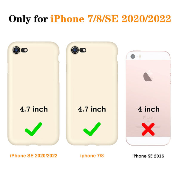 DTTO for iPhone SE Case 2020/2022, iPhone 7 8 Silicone Phone Case, [Romance Series] Shockproof Phone Case with Honeycomb Grid Cushion for Apple iPhone 7/8/SE 2020/2022, 4.7 inch, Navy Blue