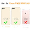 DTTO for iPhone SE Case 2020/2022, iPhone 7 8 Silicone Phone Case, [Romance Series] Shockproof Phone Case with Honeycomb Grid Cushion for Apple iPhone 7/8/SE 2020/2022, 4.7 inch, Navy Blue