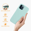 DTTO Compatible with iPhone 12/12 Pro Case,Shockproof Silicone [Romance Series] Cover [Enhanced Camera and Screen Protection] with Honeycomb Grid Cushion for iPhone 12 6.1” 2020,Midnight Green