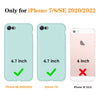 DTTO for iPhone SE Case 2020/2022, iPhone 7 8 Silicone Phone Case, [Romance Series] Shockproof Phone Case with Honeycomb Grid Cushion for Apple iPhone 7/8/SE 2020/2022, 4.7 inch, Navy Blue