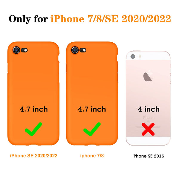 DTTO for iPhone SE Case 2020/2022, iPhone 7 8 Silicone Phone Case, [Romance Series] Shockproof Phone Case with Honeycomb Grid Cushion for Apple iPhone 7/8/SE 2020/2022, 4.7 inch, Navy Blue