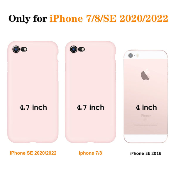 DTTO for iPhone SE Case 2020/2022, iPhone 7 8 Silicone Phone Case, [Romance Series] Shockproof Phone Case with Honeycomb Grid Cushion for Apple iPhone 7/8/SE 2020/2022, 4.7 inch, Navy Blue