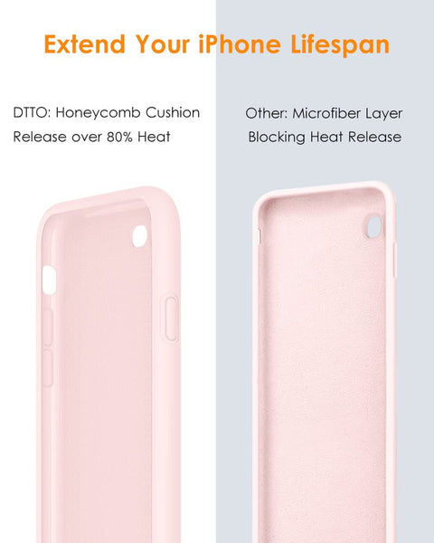 DTTO for iPhone SE Case 2020/2022, iPhone 7 8 Silicone Phone Case, [Romance Series] Shockproof Phone Case with Honeycomb Grid Cushion for Apple iPhone 7/8/SE 2020/2022, 4.7 inch, Navy Blue