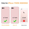 DTTO for iPhone SE Case 2020/2022, iPhone 7 8 Silicone Phone Case, [Romance Series] Shockproof Phone Case with Honeycomb Grid Cushion for Apple iPhone 7/8/SE 2020/2022, 4.7 inch, Navy Blue