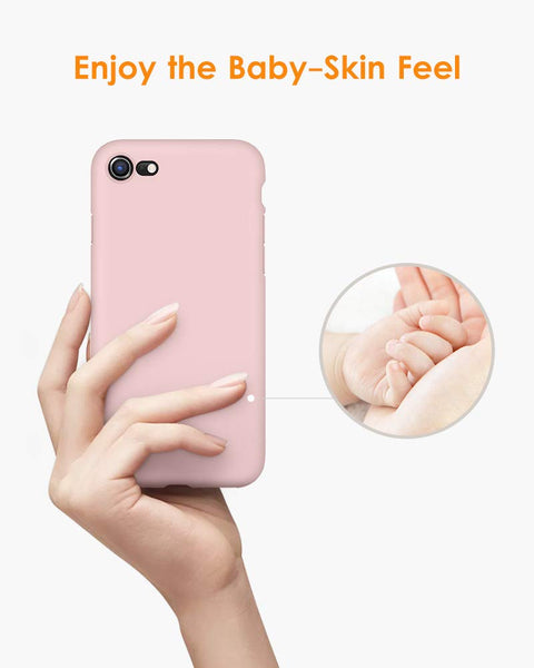 DTTO for iPhone SE Case 2020/2022, iPhone 7 8 Silicone Phone Case, [Romance Series] Shockproof Phone Case with Honeycomb Grid Cushion for Apple iPhone 7/8/SE 2020/2022, 4.7 inch, Navy Blue