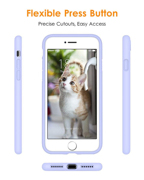 DTTO for iPhone SE Case 2020/2022, iPhone 7 8 Silicone Phone Case, [Romance Series] Shockproof Phone Case with Honeycomb Grid Cushion for Apple iPhone 7/8/SE 2020/2022, 4.7 inch, Navy Blue