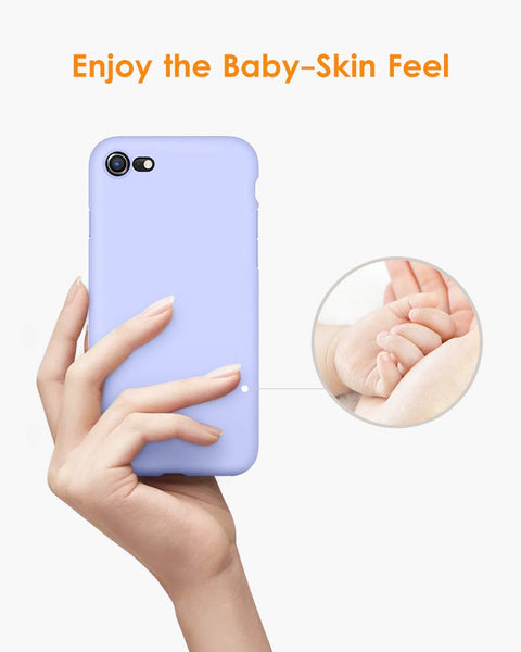 DTTO for iPhone SE Case 2020/2022, iPhone 7 8 Silicone Phone Case, [Romance Series] Shockproof Phone Case with Honeycomb Grid Cushion for Apple iPhone 7/8/SE 2020/2022, 4.7 inch, Navy Blue