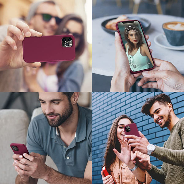 DTTO Compatible with iPhone 12/12 Pro Case,Shockproof Silicone [Romance Series] Cover [Enhanced Camera and Screen Protection] with Honeycomb Grid Cushion for iPhone 12 6.1” 2020,Midnight Green