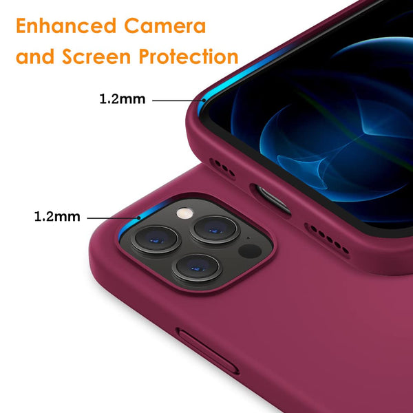 DTTO Compatible with iPhone 12/12 Pro Case,Shockproof Silicone [Romance Series] Cover [Enhanced Camera and Screen Protection] with Honeycomb Grid Cushion for iPhone 12 6.1” 2020,Midnight Green