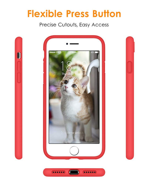 DTTO for iPhone SE Case 2020/2022, iPhone 7 8 Silicone Phone Case, [Romance Series] Shockproof Phone Case with Honeycomb Grid Cushion for Apple iPhone 7/8/SE 2020/2022, 4.7 inch, Navy Blue