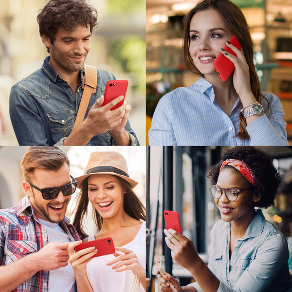 DTTO for iPhone SE Case 2020/2022, iPhone 7 8 Silicone Phone Case, [Romance Series] Shockproof Phone Case with Honeycomb Grid Cushion for Apple iPhone 7/8/SE 2020/2022, 4.7 inch, Navy Blue