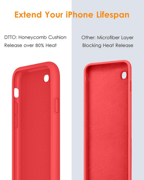 DTTO for iPhone SE Case 2020/2022, iPhone 7 8 Silicone Phone Case, [Romance Series] Shockproof Phone Case with Honeycomb Grid Cushion for Apple iPhone 7/8/SE 2020/2022, 4.7 inch, Navy Blue