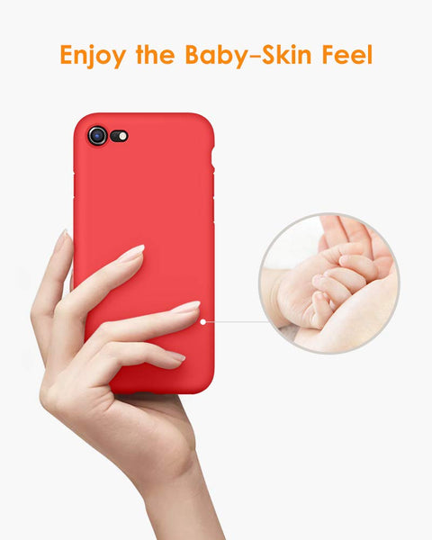 DTTO for iPhone SE Case 2020/2022, iPhone 7 8 Silicone Phone Case, [Romance Series] Shockproof Phone Case with Honeycomb Grid Cushion for Apple iPhone 7/8/SE 2020/2022, 4.7 inch, Navy Blue