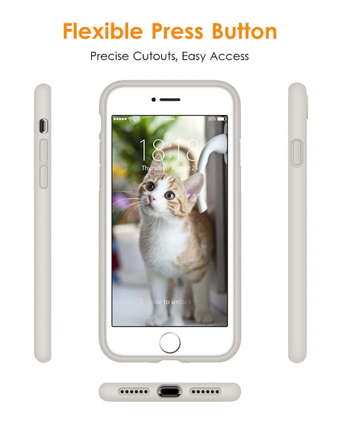 DTTO for iPhone SE Case 2020/2022, iPhone 7 8 Silicone Phone Case, [Romance Series] Shockproof Phone Case with Honeycomb Grid Cushion for Apple iPhone 7/8/SE 2020/2022, 4.7 inch, Navy Blue