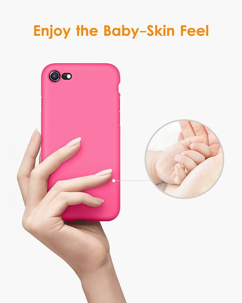 DTTO for iPhone SE Case 2020/2022, iPhone 7 8 Silicone Phone Case, [Romance Series] Shockproof Phone Case with Honeycomb Grid Cushion for Apple iPhone 7/8/SE 2020/2022, 4.7 inch, Navy Blue