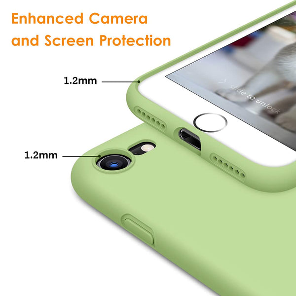 DTTO for iPhone SE Case 2020/2022, iPhone 7 8 Silicone Phone Case, [Romance Series] Shockproof Phone Case with Honeycomb Grid Cushion for Apple iPhone 7/8/SE 2020/2022, 4.7 inch, Navy Blue