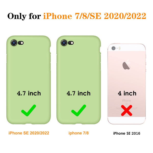 DTTO for iPhone SE Case 2020/2022, iPhone 7 8 Silicone Phone Case, [Romance Series] Shockproof Phone Case with Honeycomb Grid Cushion for Apple iPhone 7/8/SE 2020/2022, 4.7 inch, Navy Blue