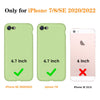 DTTO for iPhone SE Case 2020/2022, iPhone 7 8 Silicone Phone Case, [Romance Series] Shockproof Phone Case with Honeycomb Grid Cushion for Apple iPhone 7/8/SE 2020/2022, 4.7 inch, Navy Blue