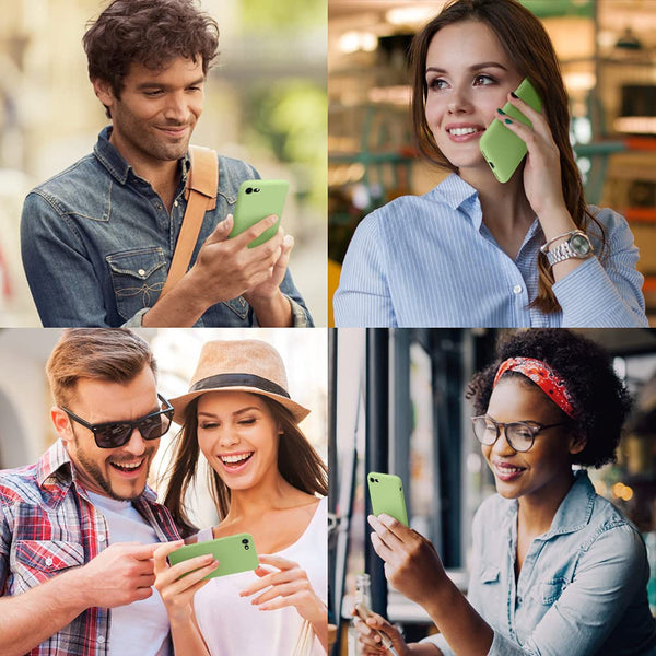 DTTO for iPhone SE Case 2020/2022, iPhone 7 8 Silicone Phone Case, [Romance Series] Shockproof Phone Case with Honeycomb Grid Cushion for Apple iPhone 7/8/SE 2020/2022, 4.7 inch, Navy Blue