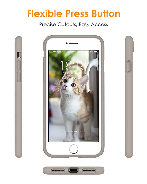 DTTO for iPhone SE Case 2020/2022, iPhone 7 8 Silicone Phone Case, [Romance Series] Shockproof Phone Case with Honeycomb Grid Cushion for Apple iPhone 7/8/SE 2020/2022, 4.7 inch, Navy Blue