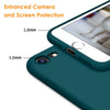 DTTO for iPhone SE Case 2020/2022, iPhone 7 8 Silicone Phone Case, [Romance Series] Shockproof Phone Case with Honeycomb Grid Cushion for Apple iPhone 7/8/SE 2020/2022, 4.7 inch, Navy Blue