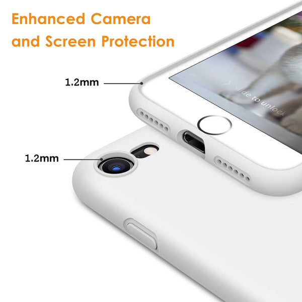 DTTO for iPhone SE Case 2020/2022, iPhone 7 8 Silicone Phone Case, [Romance Series] Shockproof Phone Case with Honeycomb Grid Cushion for Apple iPhone 7/8/SE 2020/2022, 4.7 inch, Navy Blue