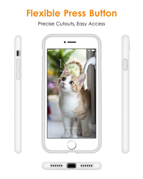 DTTO for iPhone SE Case 2020/2022, iPhone 7 8 Silicone Phone Case, [Romance Series] Shockproof Phone Case with Honeycomb Grid Cushion for Apple iPhone 7/8/SE 2020/2022, 4.7 inch, Navy Blue