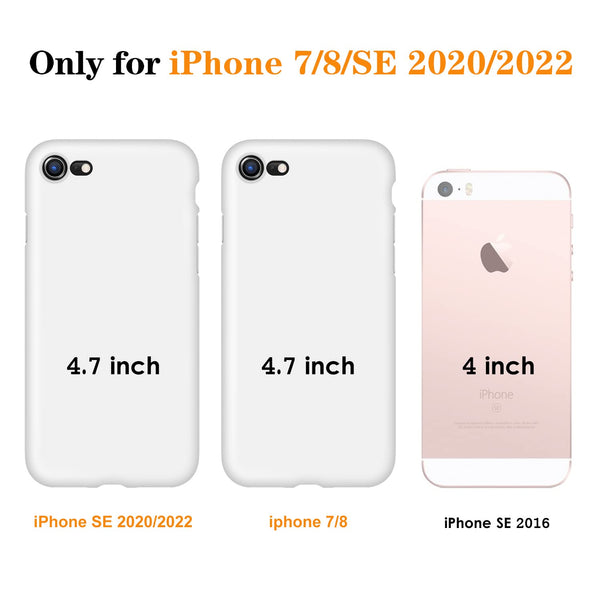 DTTO for iPhone SE Case 2020/2022, iPhone 7 8 Silicone Phone Case, [Romance Series] Shockproof Phone Case with Honeycomb Grid Cushion for Apple iPhone 7/8/SE 2020/2022, 4.7 inch, Navy Blue