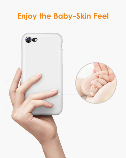 DTTO for iPhone SE Case 2020/2022, iPhone 7 8 Silicone Phone Case, [Romance Series] Shockproof Phone Case with Honeycomb Grid Cushion for Apple iPhone 7/8/SE 2020/2022, 4.7 inch, Navy Blue