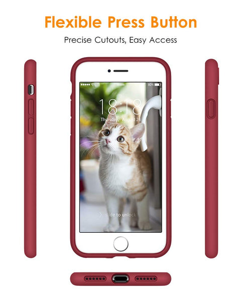 DTTO for iPhone SE Case 2020/2022, iPhone 7 8 Silicone Phone Case, [Romance Series] Shockproof Phone Case with Honeycomb Grid Cushion for Apple iPhone 7/8/SE 2020/2022, 4.7 inch, Navy Blue