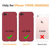 DTTO for iPhone SE Case 2020/2022, iPhone 7 8 Silicone Phone Case, [Romance Series] Shockproof Phone Case with Honeycomb Grid Cushion for Apple iPhone 7/8/SE 2020/2022, 4.7 inch, Navy Blue